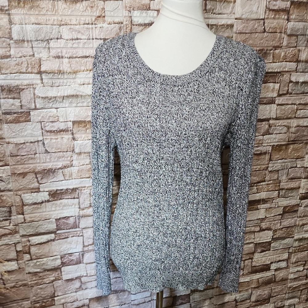 Karen Scott Women's Gray Sweater 100 % Cotton